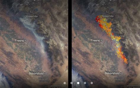 La NASA muestra imágenes satelitales de incendios forestales en