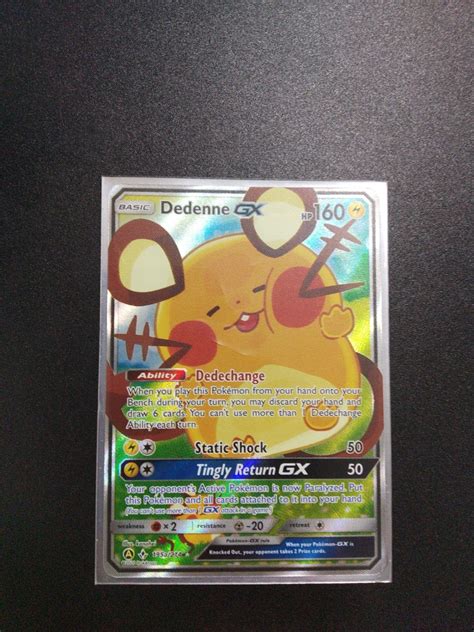 Pokemon Tcg Dedenne Gx Aa Alternate Art Promo Hobbies Toys Toys