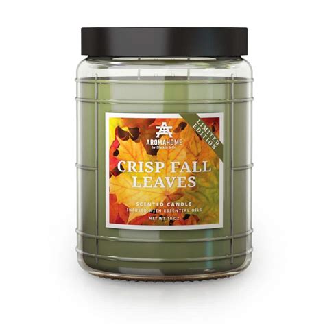 AROMAHOME BY SLATKIN CO 18 Oz Crisp Fall Leaves Scented Candle Jar