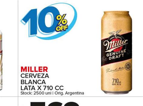 Miller Cerveza Blanca Lata X Cc Oferta En Carrefour Maxi