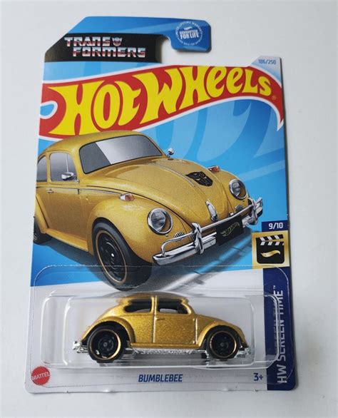 Hot Wheels HW Screen Time Of Transformers G Bumblebee Gold