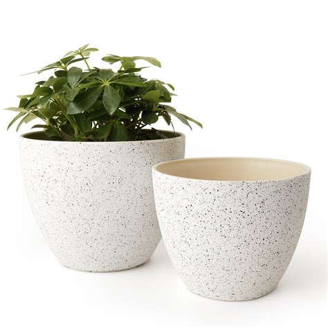 La Jolie Muse Flower Pots Outdoor Garden Planters Indoor Plant Pots W