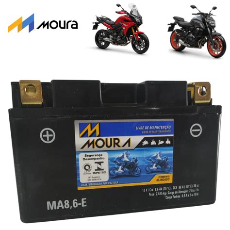 Bateria Moura Ma E Mt Mt Tracer Moura Tra O Motos Yamaha