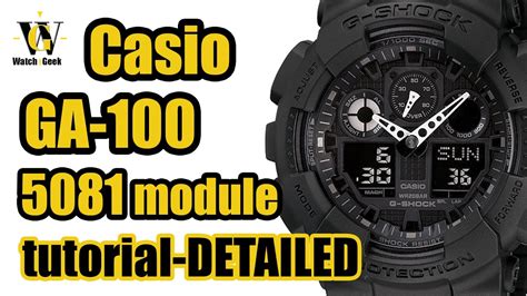 G Shock Ga 100 Instructions