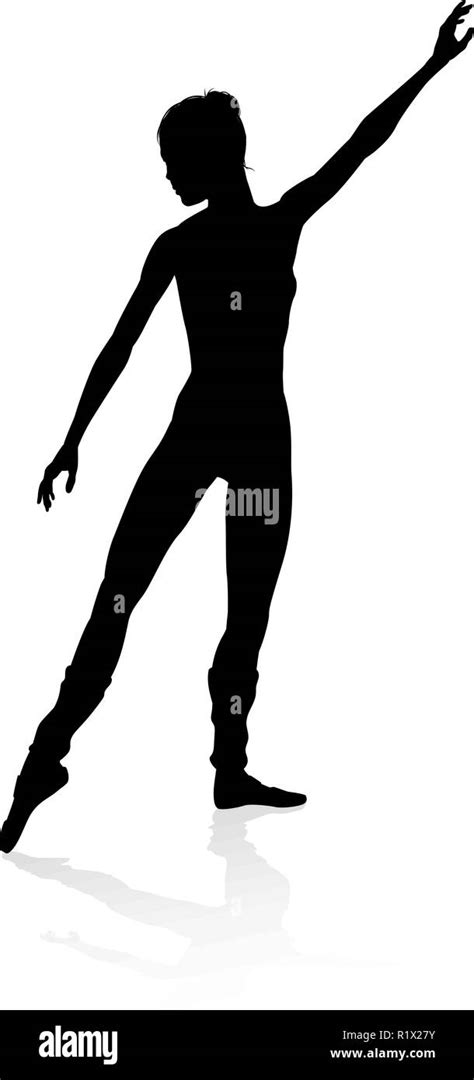 Silhouette Ballet Dancer Stock Vector Image Art Alamy