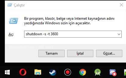 Bilgisayarı Otomatik Kapatma Windows 10 2022 Bordo Klavyeli