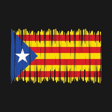 Catalonia Flag Brush 20477860 Vector Art At Vecteezy