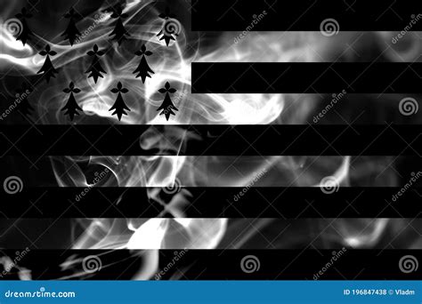 Brittany Smoke Flag Dependent Territory Flag Stock Photography