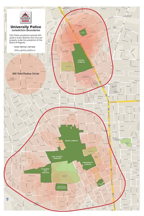 VSU Police Public Property Jurisdictional Map - Valdosta State University