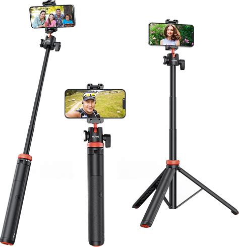 Uurig Tp 02 Extendable Phone Tripod 51 Selfie Stick Phone Vlog Tripod Stand With 2