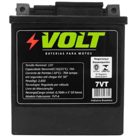 Bateria P Motos Volt Vt Selada Volts Amperes Ah Cb