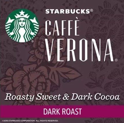 Starbucks Caffe Verona Ground Coffee Dark Roast 40 Oz Bag