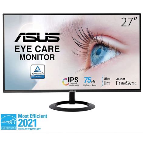 Moniteur ASUS 27 1080p VZ27EHE Full HD IPS 75 Hz 1 Ms Adaptive