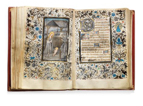 Book Of Hours Use Of Rome In Latin Illuminated Manuscript On Vellum Bruges 1460s