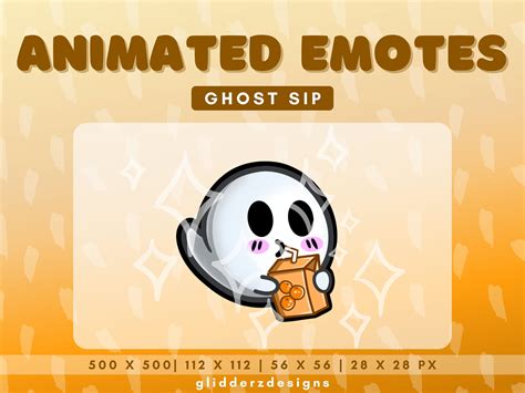 Halloween Animated Emote Ghost Twitch Animated Emote Ghost Etsy In