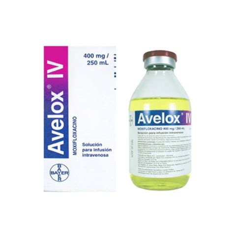 Avelox Iv Moxifloxacina Solución 400mg250ml 250ml Bayer Farmadon