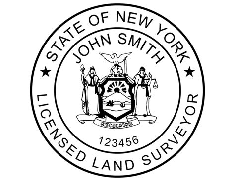 New York Land Surveyor Rubber Stamp Rubber Stamp Warehouse