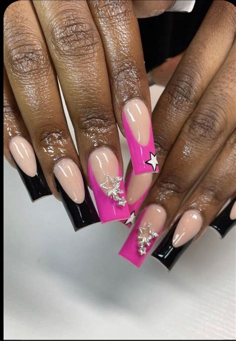 Naildesignidea Linktree In 2022 Long Acrylic Nails Pink Acrylic