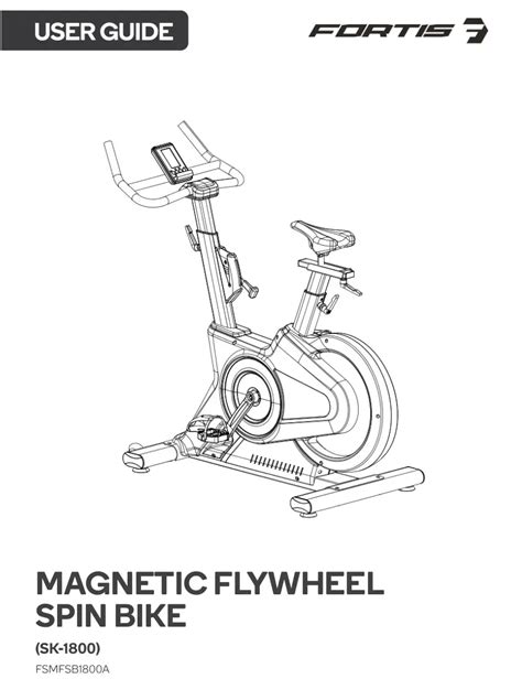 FORTIS FSMFSB1800A Magnetic Flywheel Spin Bike User Guide