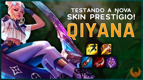 TESTANDO A NOVA SKIN PRESTÍGIO QIYANA TRUE DAMAGE EDIÇÃO PRESTÍGIO