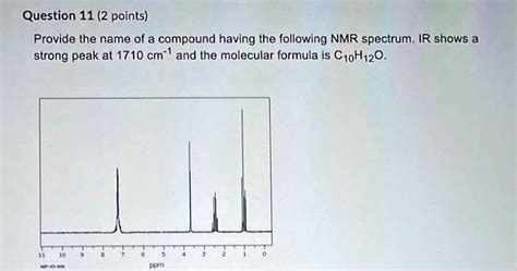 Solved Question 11 2 Points Provide The Name Of A Compound Having