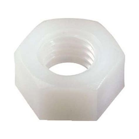 Metric Hex Nut Din 934 Natural Nylon Hobson