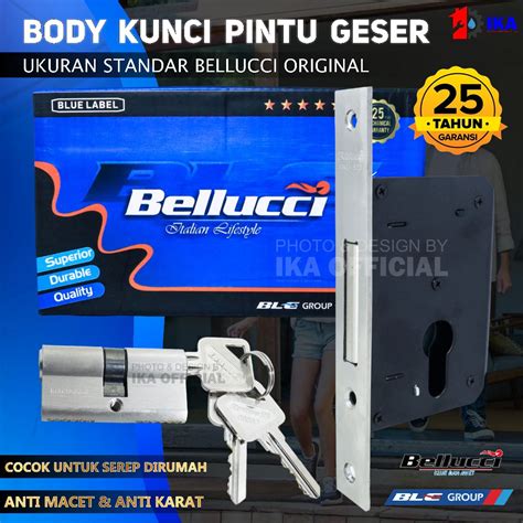 Jual Belluci Body Bodi Kunci Pintu Mekar Dorong Sliding Geser Serbaguna