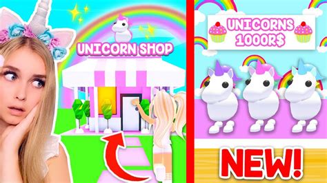 New Unicorn Pet Shop In Adopt Me Roblox Youtube