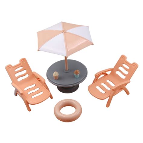 Skindy Realistic Miniature Beach Set Simulated Small Smooth Surface