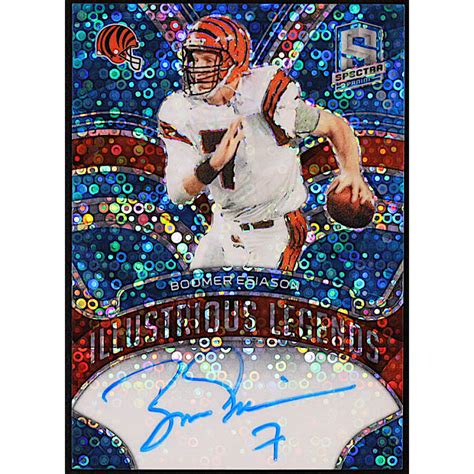 Boomer Esiason 2022 Panini Spectra Illustrious Legends Autographs Neon