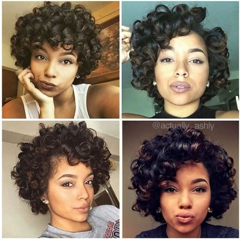 Rod Set Natural Hair Styles Curly Hair Styles Naturally Relaxed Hair