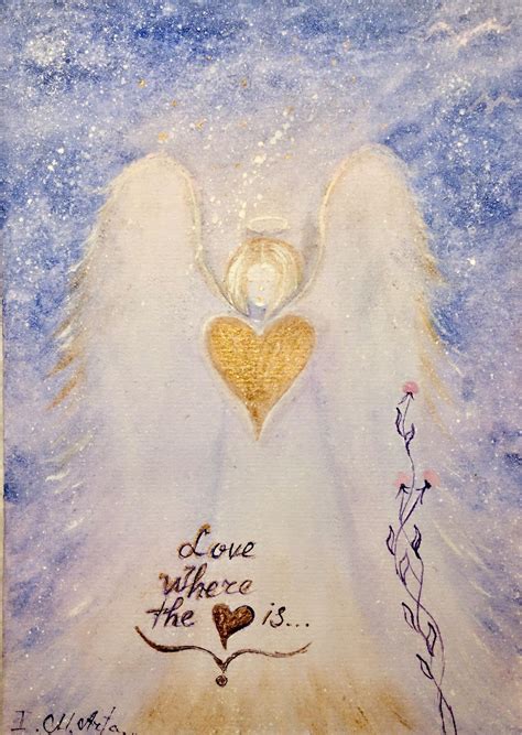 Angel Watercolor Painting Christmas Card Watercolor Angel Watercolor