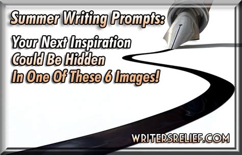 A Poster With The Words Summer Writing Prompts Your Next Inspiration