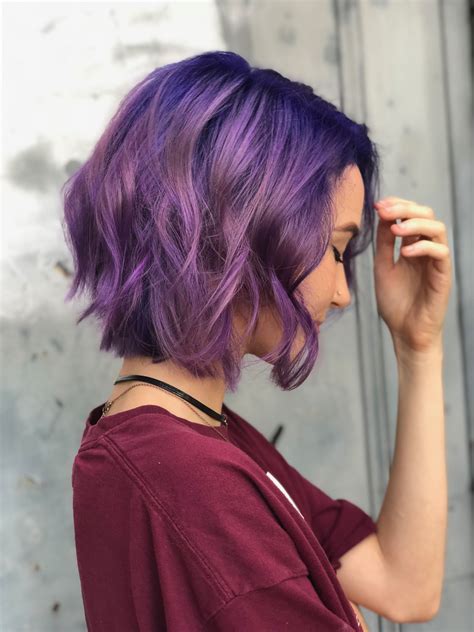 Purple And Blonde Short Hairstyles Dev Onallcylinders