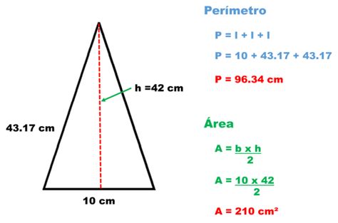 Empuje Hacia Abajo Mam Acompa Ar Area Y Perimetro Del Triangulo