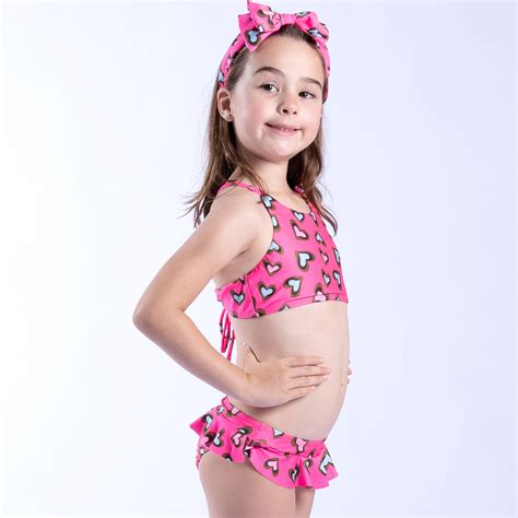 BIQUÍNI INFANTIL CROPPED ONÇA PINK VIVA FLOR KIDS Viva Flor