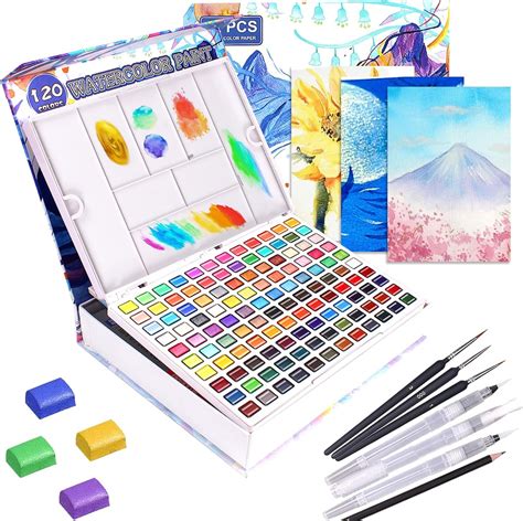 Set de Peinture Aquarelle 36 Pièces Cadeau Kit d Aquarelle pour