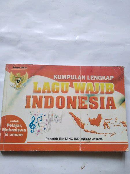 Jual Original Bekas Kumpulan Lengkap Lagu Wajib Indonesia Di Lapak