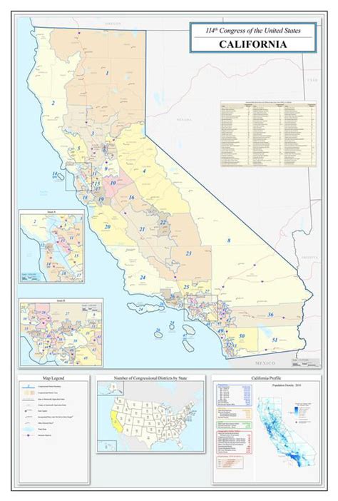 California congressional districts map - lityreel