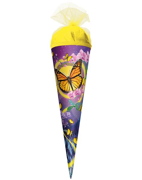 Schultüte Schmetterling 22cm In Lila Kaufen Tausendkind De