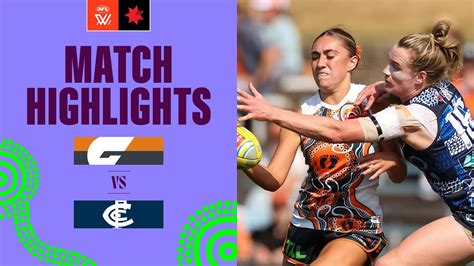 Gws Giants V Carlton Highlights Round 8 2023 Aflw Youtube