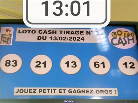 Résultats du loto Cash tirage 33 LOTTO ou LOTO TOGO DIAMANT BENZ