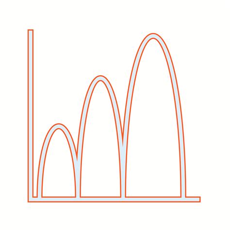 Bell shaped graph vector line icon 17200135 Vector Art at Vecteezy