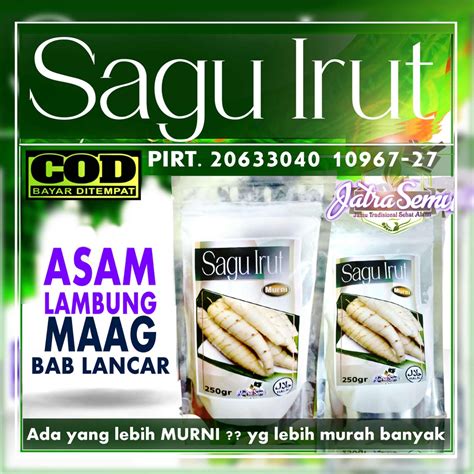 Jual Tepung Irut Arrowroot Kaerut Angkrik Irut Garut Pati Asam Lambung