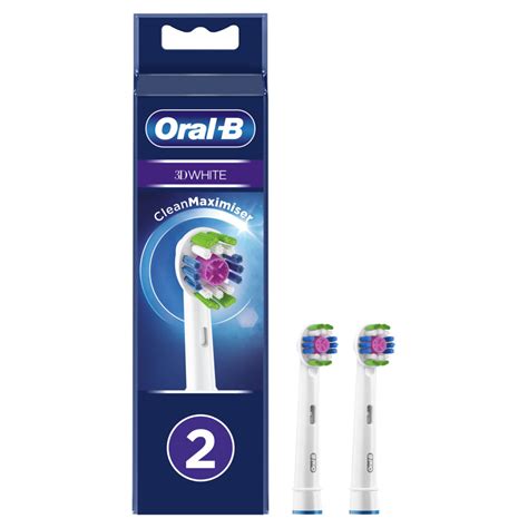 Накрайник за електрическа четка Braun Oral B EB 18 3D Бял 2 бр