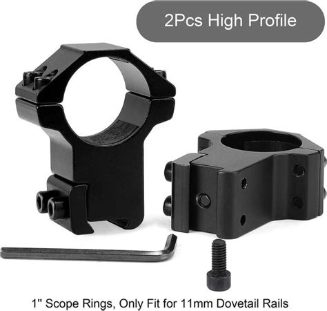 Pcs Set Mm High Profile Scope Rings Fit Mm Rail Mount Scope