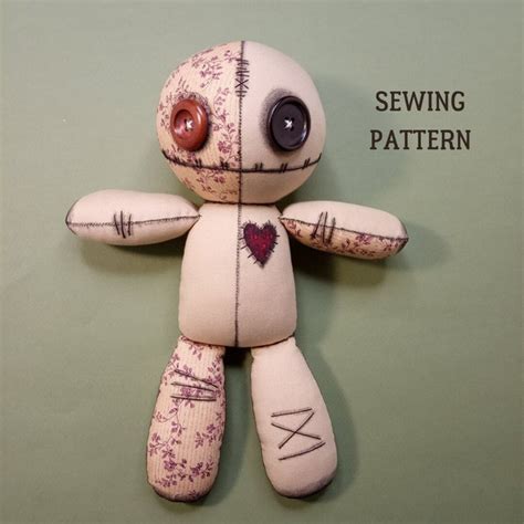 Voodoo Doll Sewing Pattern In Two Sizes Inspire Uplift