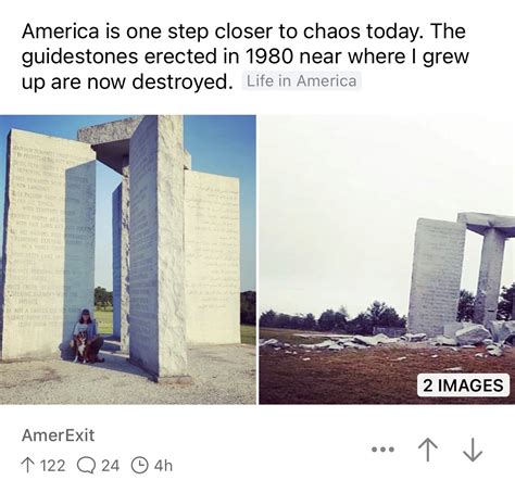 Reddit Lies On Twitter Redditor Thinks The Guidestones Were