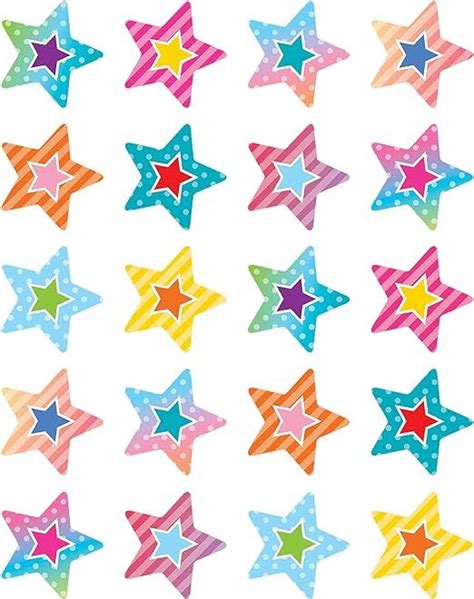 Mini Smiley Star Stickers The Sticker Factory Artofit