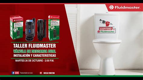 Válvula de Descarga Dual Fluidmaster Características e instalación